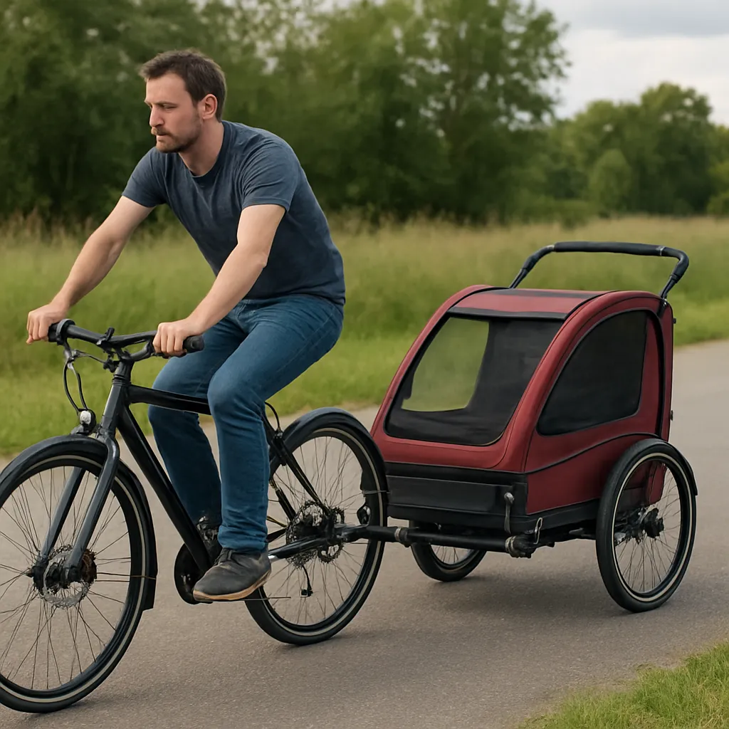 Fahrradanhänger mit Federung im Test